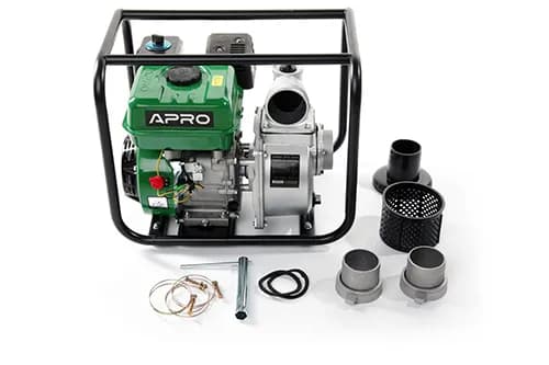 Мотопомпа WP-60 6.5к.с. 60 м³/год 30м бензинова 4-х тактн. APRO - зображення 1