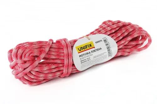 Мотузка плетена візерункова 10мм 20м UNIFIX - зображення 1