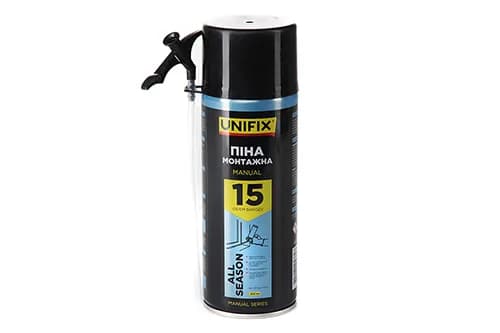 Піна монтажна ручна Всесезонна 15л 300мл UNIFIX