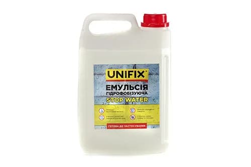 Емульсія гідрофобізуюча 5кг UNIFIX
