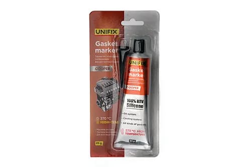 Герметик прокладок силіконовий високотемпературний мідний 85г UNIFIX - зображення 1