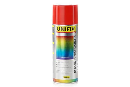 Емаль акрилова універсальна RAL 3020 Червоний гл. 400мл UNIFIX