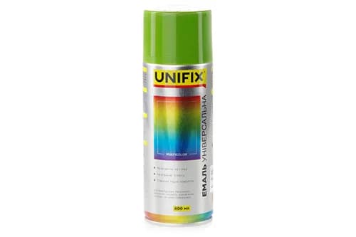 Емаль акрилова універсальна RAL 6010 Зелений трав'яний гл. 400мл UNIFIX - зображення 1