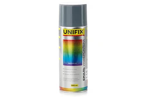 Емаль акрилова універсальна RAL 7031 Темно сірий гл. 400мл UNIFIX