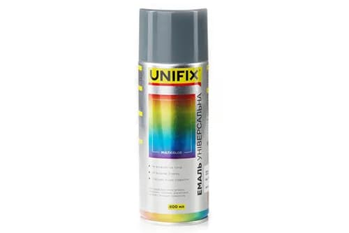 Емаль акрилова універсальна RAL 7046 Сірий гл. 400мл UNIFIX - зображення 1