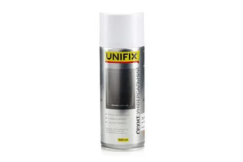 Емаль акрилова ґрунтувальна універсальна RAL 9010 Білий 400мл UNIFIX
