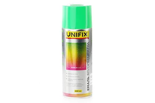 Емаль акрилова флуоресцентна RAL 6038 Зелений 400мл UNIFIX - зображення 1