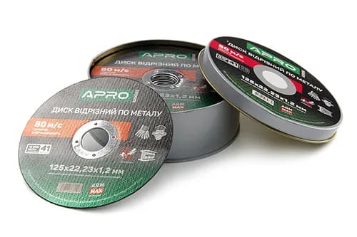 Диск відрізний по металу ПРОФІ 125х1.2 мм (зелений) в кейсі (25 шт в кейсі, ціна за кейс) APRO