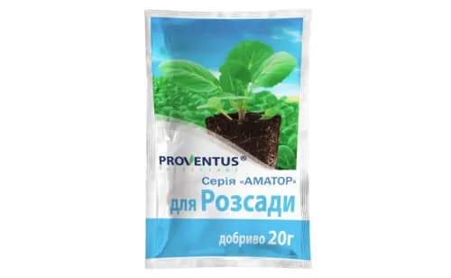 Добриво-стимулятор кристалічне водорозчинне Proventus Для розсади 20г AgroProtection - зображення 1