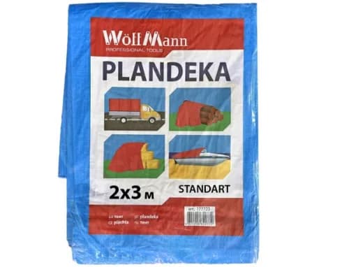 Тент 45 г/м² синій 2х3м WoffMann