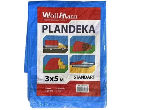 Тент 45 г/м² синій 3х5м WoffMann
