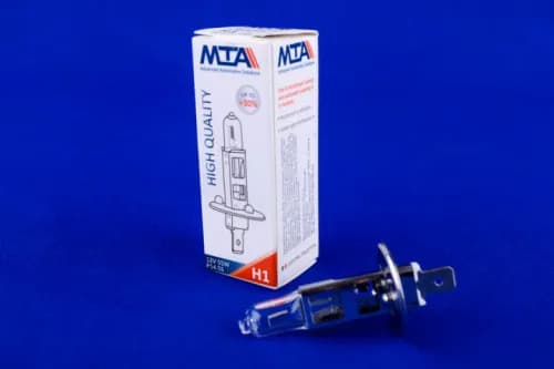 Лампа автомобільна H1 12V 55W P14.5S (ближня/дальня, протитуманна) MTA - зображення 1