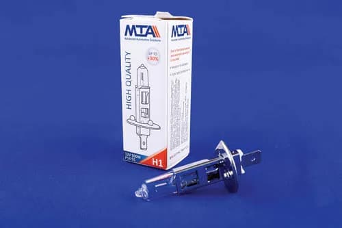 Лампа автомобільна H1 12V 100W P14.5S (ближня/дальня, протитуманна) MTA