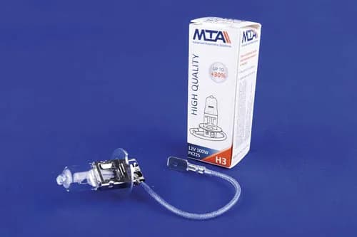 Лампа автомобільна H3 12V 100W PK22S (ближня/дальня, протитуманна) MTA