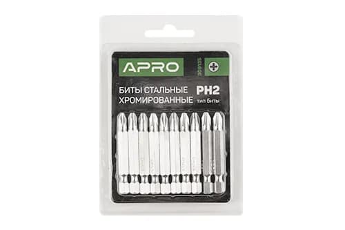 Біта РH2*50мм хром (10шт/уп) APRO - зображення 1