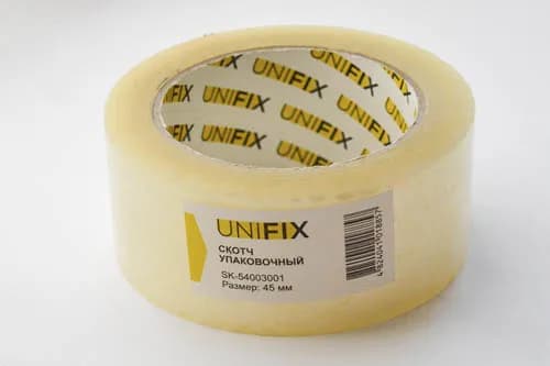 Стрічка клейка пакувальна 38мкм 45мм 300 SK-54003001 UNIFIX - зображення 1