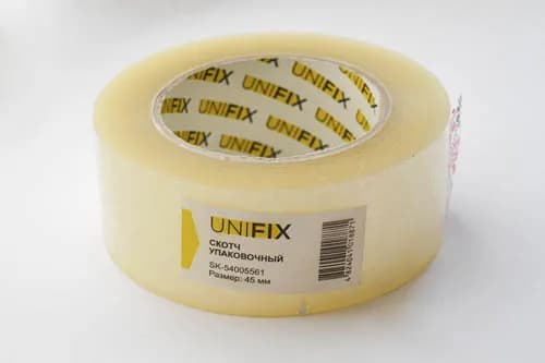 Стрічка клейка пакувальна 38мкм 45мм 500 SK-54005561 UNIFIX - зображення 1