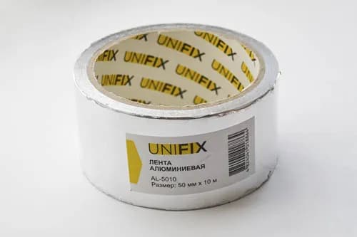 Стрічка клейка алюмінієва 50мм*10м UNIFIX - зображення 1
