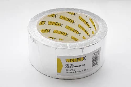 Стрічка клейка алюмінієва 50мм*25м UNIFIX - зображення 1