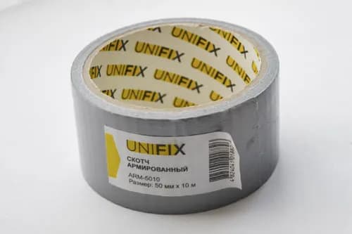 Стрічка клейка армована сіра 50мм*10м UNIFIX