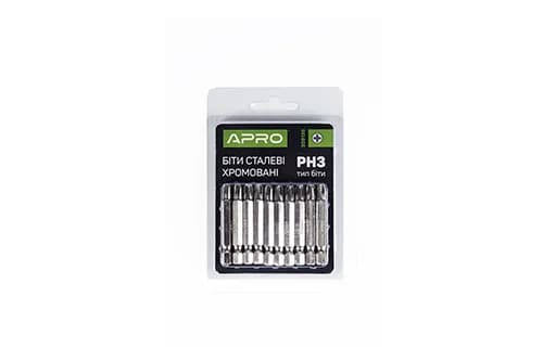 Біта РН3*50мм хром, 10шт/уп APRO - зображення 1