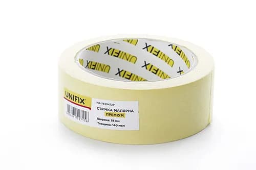 Стрічка клейка малярна MR-7830472P преміум 38мм*40м UNIFIX
