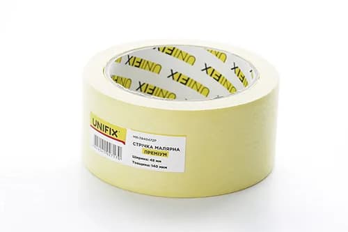 Стрічка клейка малярна MR-7840472P преміум 48мм*40м UNIFIX