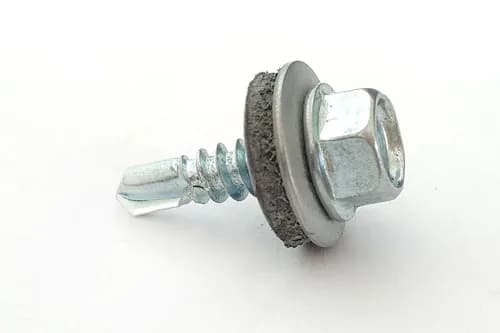 Саморіз покрівельний 4,8*19 DIN 7504K цинк білий до металу (ящ. 2400шт) APRO