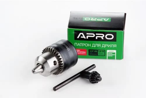 Патрон для дрилі з ключем 1/2-20, 1,5-13мм APRO - зображення 1