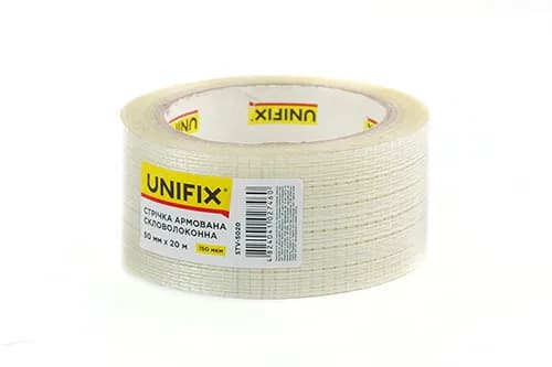 Стрічка клейка скловолоконна 50мм*20м UNIFIX
