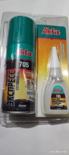 Клей з активатором для МДФ і дерева Akfix 100мл+25мл (в коробці)