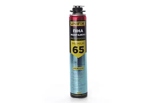Піна монтажна професійна всесезонна Premium 65л 850мл UNIFIX