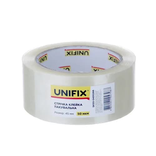Стрічка клейка пакувальна SK50-5400266 200 45 мм 50мкм UNIFIX - зображення 1