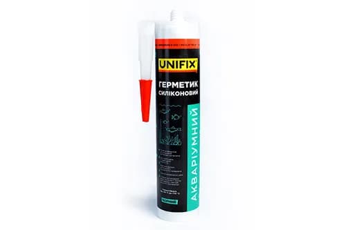 Герметик силіконовий акваріумний UNIFIX (чорний) 280 мл - зображення 1