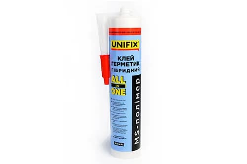 Герметик гібридний MS-полімер ALL IN ONE UNIFIX (білий) 280 мл