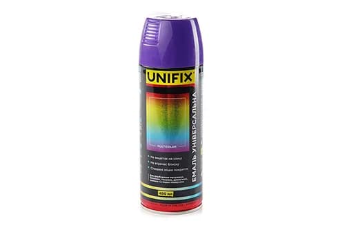 Емаль універсальна акрилова преміум RAL 4005 Синьо-бузковий гл. 400мл UNIFIX - зображення 1