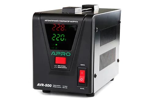 Стабілізатор напруги релейний AVR-500, 400Вт APRO - зображення 1