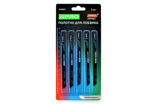 Полотно для лобзика (дерево) 116/90мм 3 мм 8TPI чистий прямий різ T301CD APRO - зображення 1