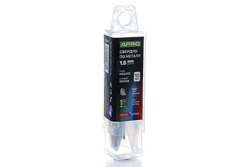 Свердло по металу HSS/M2 (6542) Ø1,5мм (тубус, кратно 10шт) PRO APRO