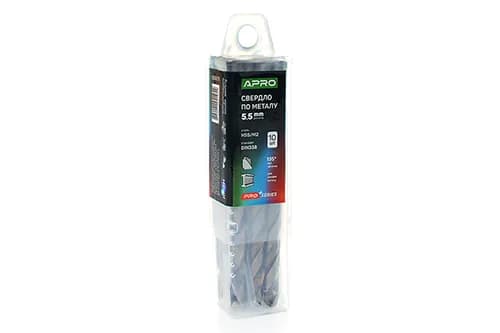 Свердло по металу HSS/M2 (6542) Ø5,5мм (тубус, кратно 10шт) PRO APRO