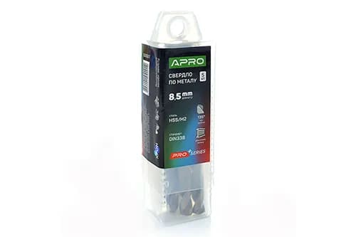 Свердло по металу HSS/M2 (6542) Ø8,5мм (тубус, кратно 5шт) PRO APRO - зображення 1