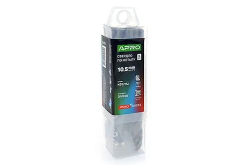Свердло по металу HSS/M2 (6542) Ø10,5мм (тубус, кратно 5шт) PRO APRO
