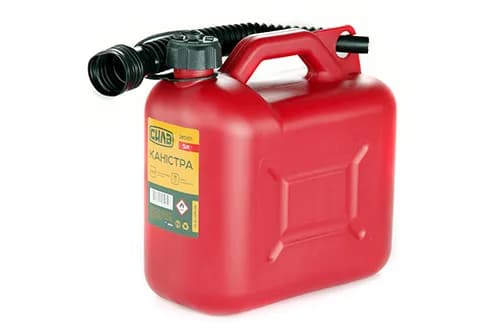 Каністра пластикова 5л HDPE з лійкою СИЛА - зображення 1