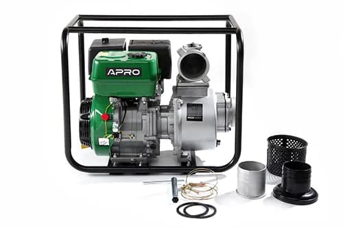 Мотопомпа WP-100 13к.с. 100 м³/год 25м бензинова 4-х тактн. APRO - зображення 1