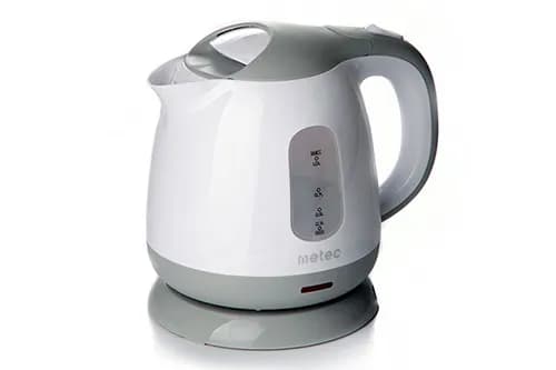 Електрочайник EK-01PWG 1л, 900-1100Вт, корпус пластик, біло-сірий Metec