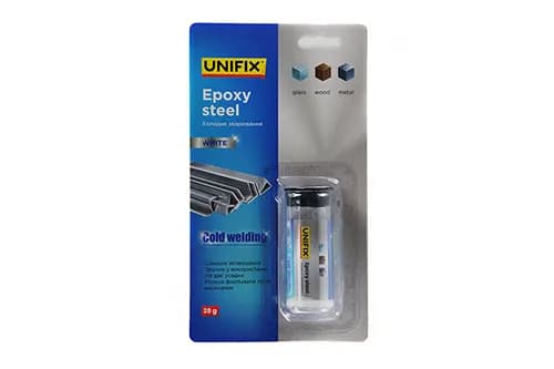Холодне зварювання біле 28г (блістер) UNIFIX
