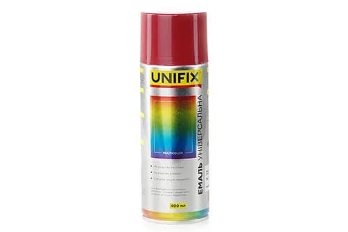 Емаль акрилова універсальна RAL 3001 Сигнальний червоний гл. 400мл UNIFIX - зображення 1