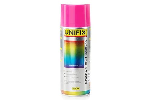 Емаль акрилова універсальна RAL 4003 Рожевий гл. 400мл UNIFIX - зображення 1