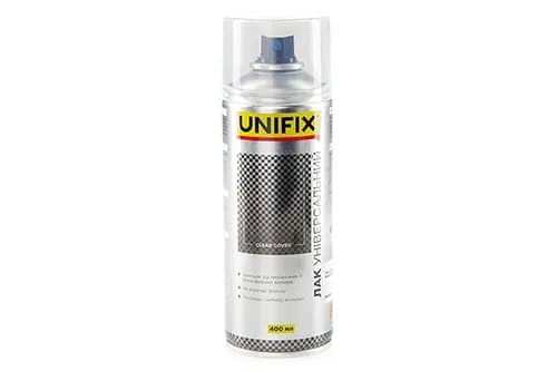 Лак акриловий універсальний Прозорий гл. 400мл UNIFIX