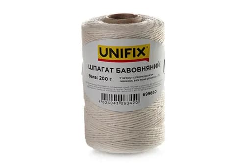 Шпагат бавовняний 200г на втулці UNIFIX